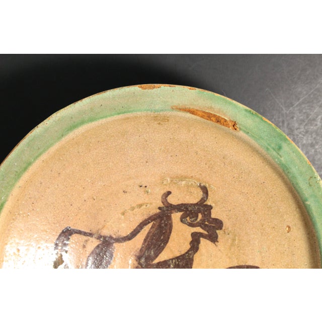 19th / 20th C. Glazed Earthenware Bowl With Bull, Cuzco Pottery School 2 For Sale - Image 4 of 14