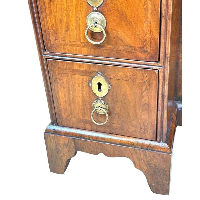 Wood Antique Walnut Kneehole Desk, 1720 For Sale - Image 7 of 14