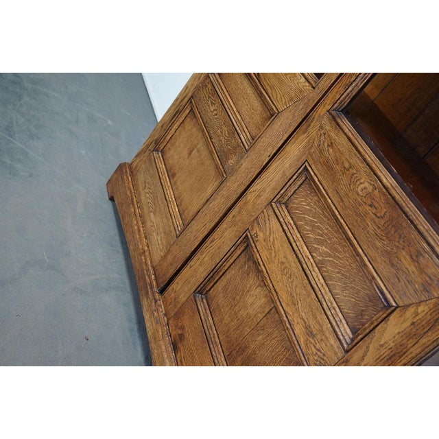 Antique English Oak Bookcase, 1870s For Sale - Image 3 of 18