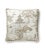 Contemporary The House of Scalamandré Satomi Hand Block Print Pillow, Pewter For Sale - Image 3 of 3