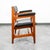 Mid Century Modern Lounge Chair Walnut Arms Black Office Armchair Gunlocke Attributed MCM For Sale - Image 11 of 11