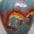 Turquoise Pair of Vintage Cloisonne Enamel Vases – 6.1" Turquoise Ground Dragon & Phoenix Vases For Sale - Image 8 of 9