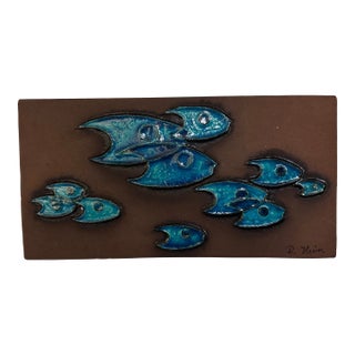 Danish Modern Ceramic Wall Decoration by Dietlinde Hein for Knabstrup, 1960s For Sale