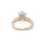 14k Yellow Gold 3.81ctw Oval Lab Grown Diamond Accented Engagement Ring, Size 5 For Sale In Houston - Image 6 of 8