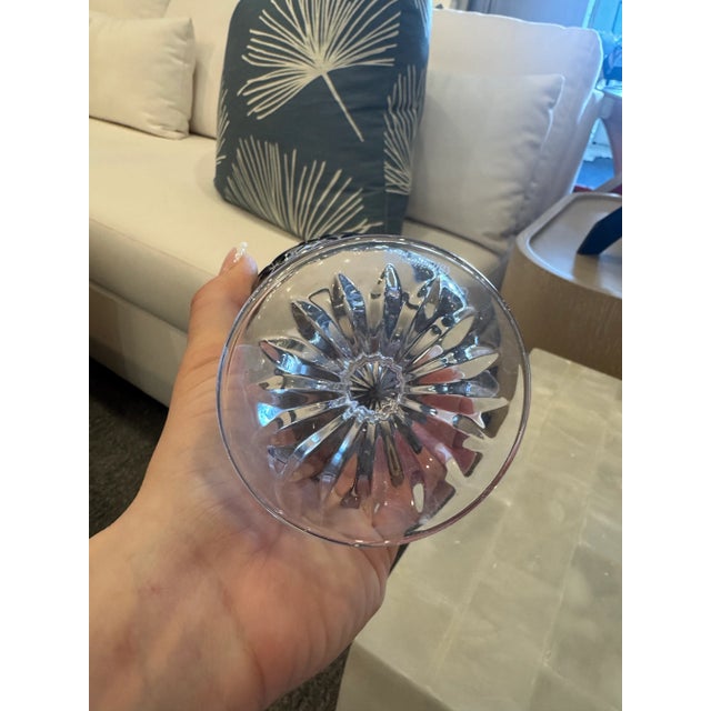 Traditional Mid 20th Century Pair of Waterford Bradly Glasses For Sale - Image 3 of 3