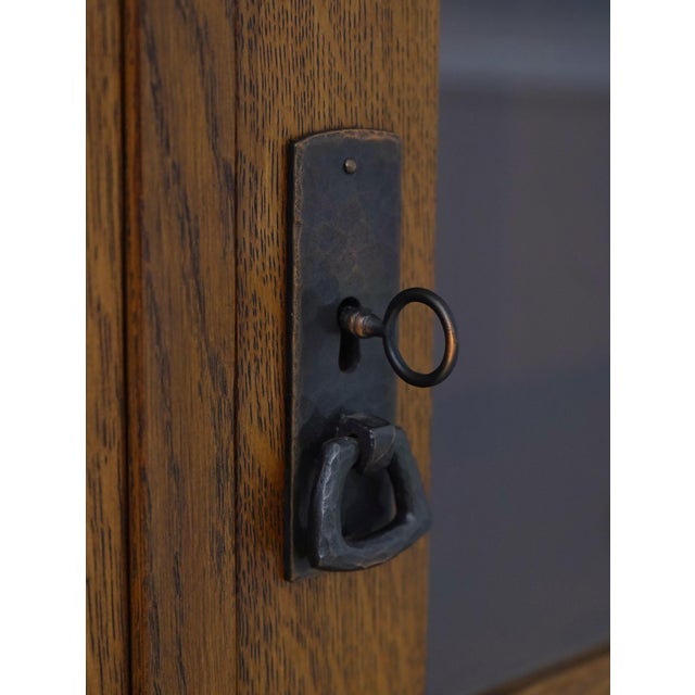 Stickley Mission Oak 3 Door Bookcase For Sale In Philadelphia - Image 6 of 15
