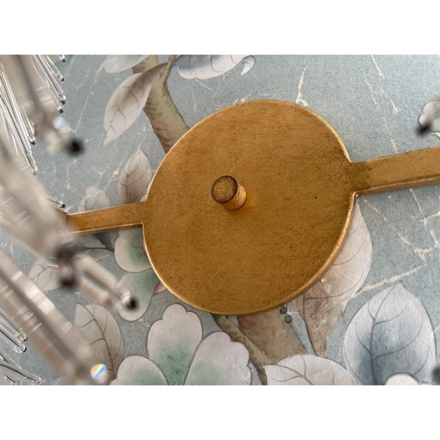 Contemporary Glass and Gilt Wall Sconces by Visual Comfort, Set of 2 For Sale - Image 3 of 8