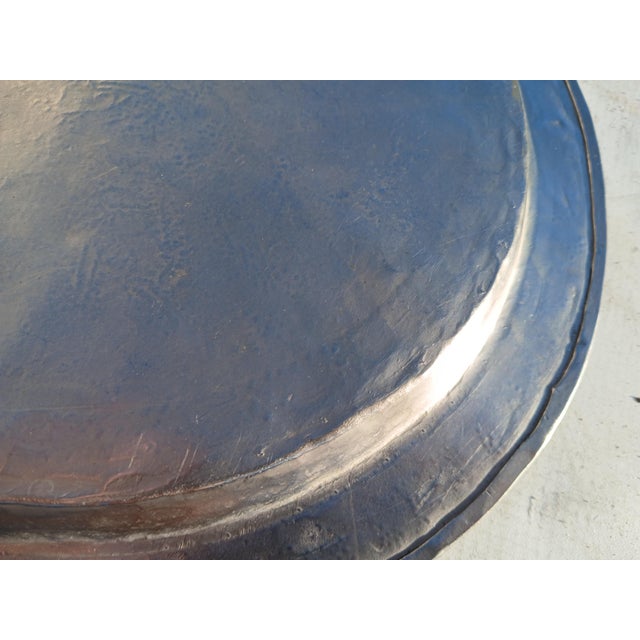 Late 19th Century Hand Hammered 19th Century Persian Silver Tray Hunting Scenes For Sale - Image 5 of 13