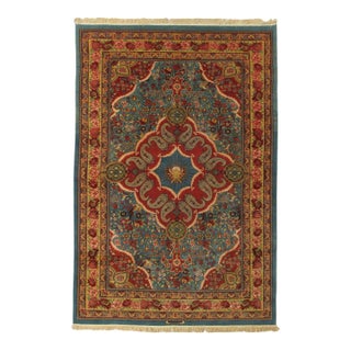 Vintage Hand-Knotted Persian Senneh Rug 6'10" X 10'1" For Sale