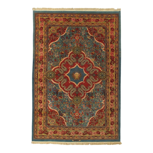 Vintage Hand-Knotted Persian Senneh Rug 6'10" X 10'1" For Sale