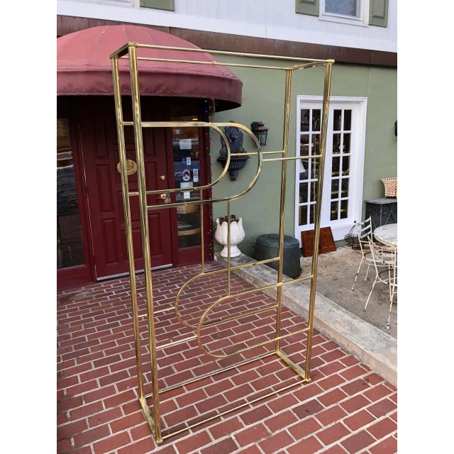 Metal Design Institute of America Brass Etagere For Sale - Image 7 of 11