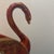 Ceramic Vintage Mid-Century Hollywood Regency Ceramic Swan Figurine - Brown & Orange Drip Glaze For Sale - Image 7 of 11