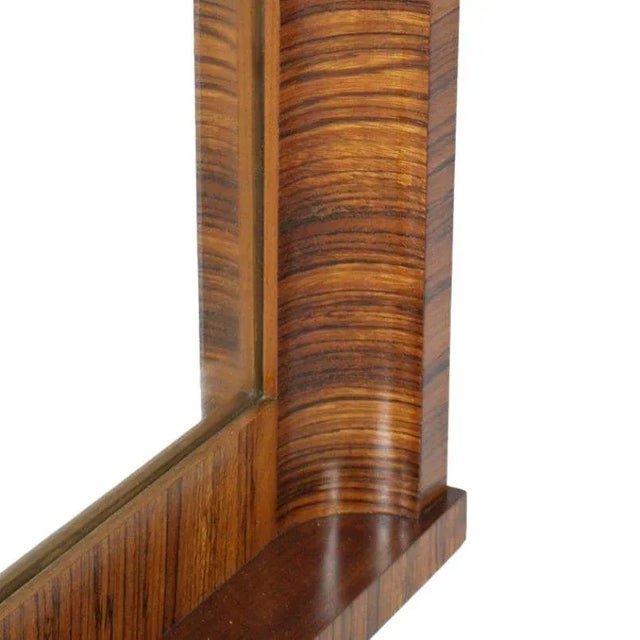 1930s Vintage Macassar Ebony Wall Mirror, 1930s For Sale - Image 5 of 7