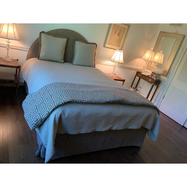 Traditional Custom Matalase - Duvet Cover & 2 Matching Euro Shams For Sale - Image 3 of 11