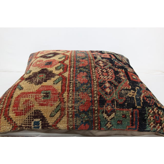 Antique Handwoven Throw Pillow Cushion Pillow Cover -20'' X 20'' For Sale - Image 4 of 10