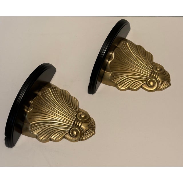 Lighting and wall decor are the jewelry of the home, and this breathtaking pair of vintage Hollywood Regency wall brackets...