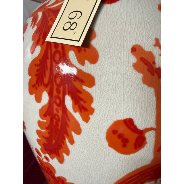 Port 68 Scalamandré Maison by Port 68 Arcadia Coral Lamp, 36”h – New Old Stock For Sale - Image 4 of 9