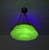 Modern Art Deco Pendant Light in Amber Uranium Glass, 1930s For Sale - Image 3 of 18