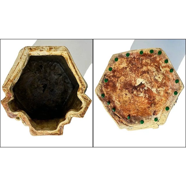 1970s Vintage Jon Carlos Lopez Studio Art Pottery House Sculpture Planter Vase For Sale - Image 5 of 6