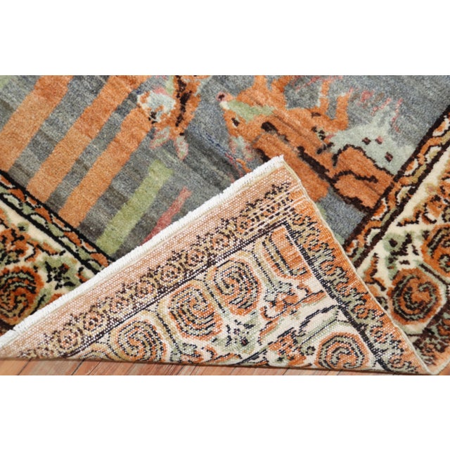 Early 20th Century Turkish Pictorial Rug - 3'3" x 4'2" For Sale - Image 12 of 18
