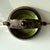 Vintage BFS Czechoslovakia Art Deco Hand Painted Pottery Bowl With Handle Leaf and Berry Design For Sale - Image 11 of 12