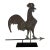 Rooster Copper Weathervane on Iron Base For Sale