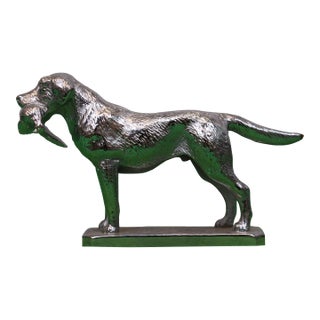 Lejeune Chrome Labrador, Large W/ Pheasant Car Mascot For Sale