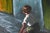 Mid-Century Modern Boy at Play W Marbles Original Painting Signed For Sale - Image 3 of 6