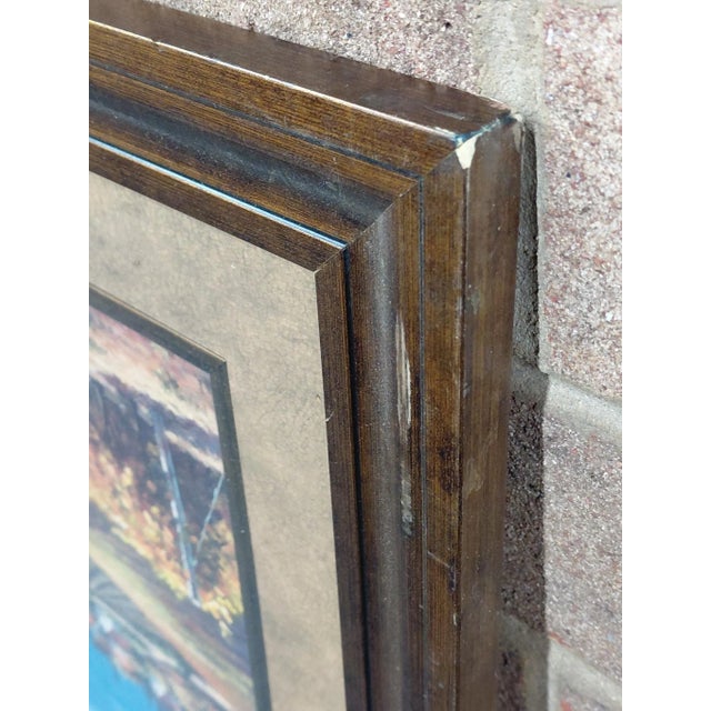 Framed Signed Sung Kim Vineyard Village Print For Sale - Image 9 of 11