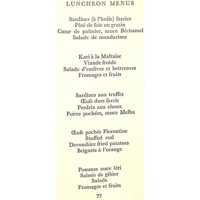 White "Dinners Long and Short" Book 1928 Adair, A.H. For Sale - Image 8 of 8