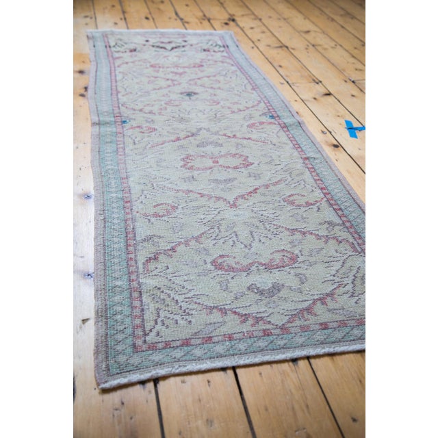Distressed Lattice Oushak Rug Runner 2'4" x 6'3" Chairish
