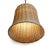 Raw Wicker Bell Coastal Organic Modern Pendant Light Large For Sale - Image 4 of 6