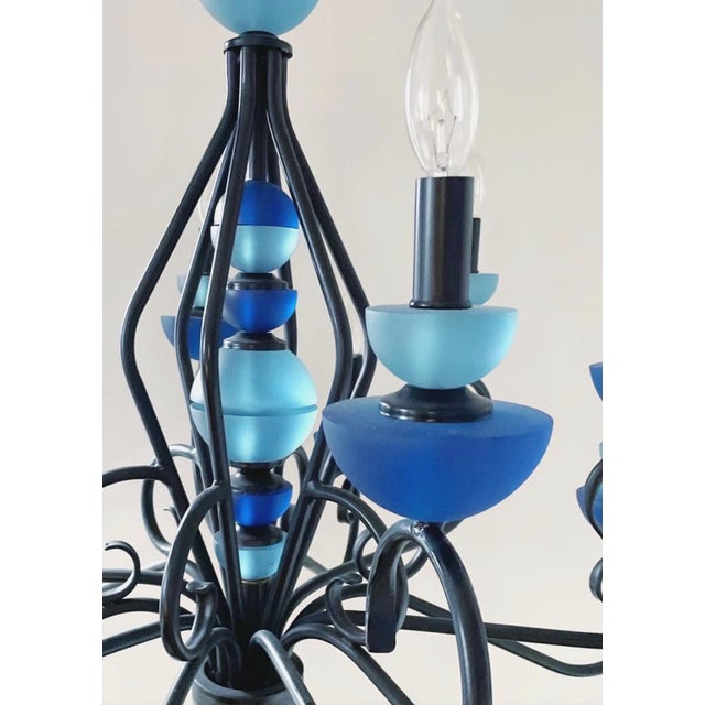 Hivo Van Teal 1980s Hivo Van Teal Lucite Chandelier For Sale - Image 4 of 5