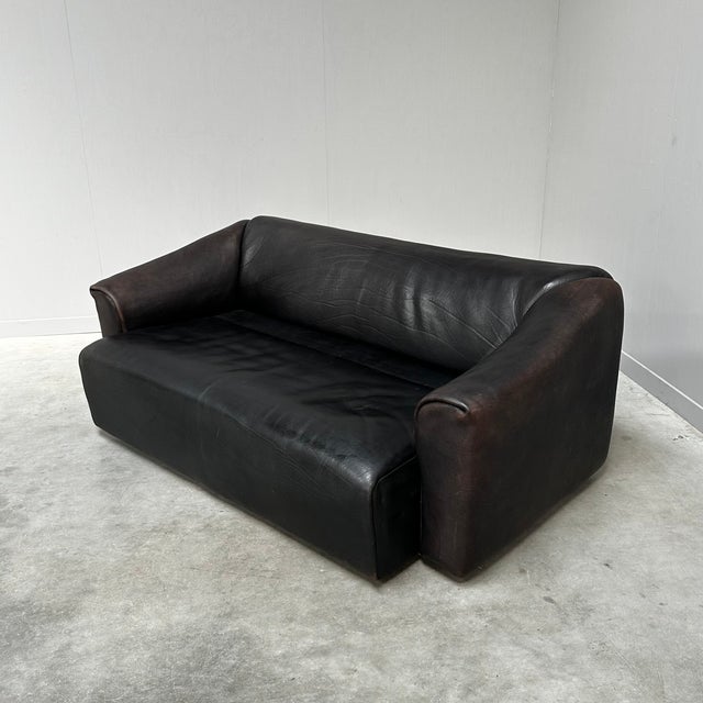 Animal Skin DS-47 Sofa in Buffalo Leather from de Sede, Switzerland, 1970s For Sale - Image 7 of 11