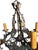 Antique Spanish Revival 5 Light Chandelier With Original Polychrome Paint For Sale In Los Angeles - Image 6 of 13