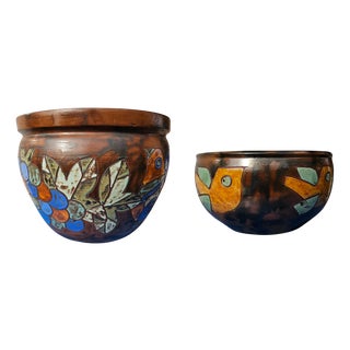 Ceramic Vessels from Henk Potters, Oisterwijk, Netherlands, 1970s-1980s, Set of 2 For Sale