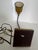 1940s French Metal Tole Mustard Desk Lamp With Toleware Paint & Shade For Sale - Image 10 of 10