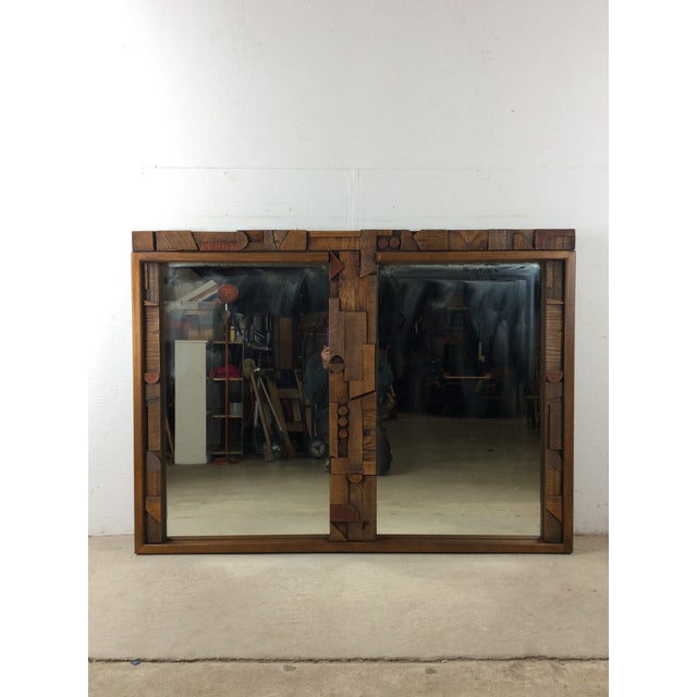 Mid Century Modern Long Rectangular Wall Mirror by Pueblo From Lane Furniture For Sale - Image 15 of 18