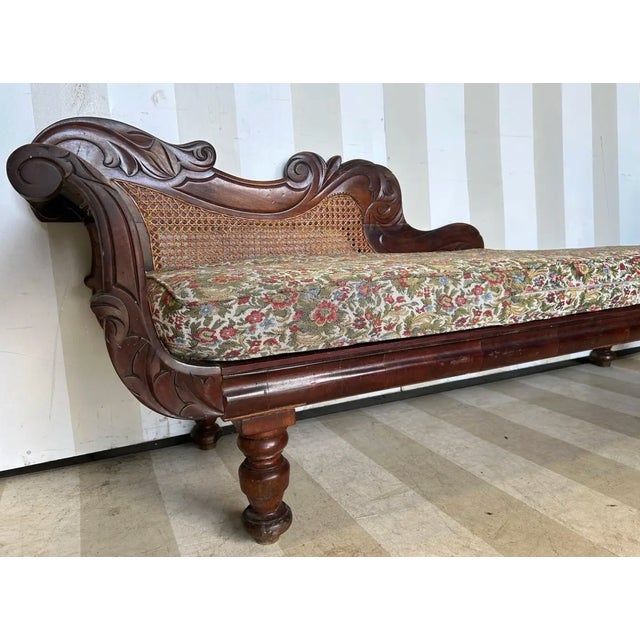 Rare pair of 19th Century West Indies Recamiers, Likely from Barbados or Jamaica. Fine hand carved west indian mahogany...