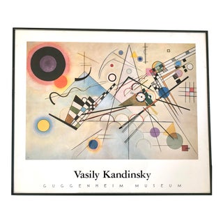 Framed Kandinsky Guggenheim Poster, Composition VIII For Sale