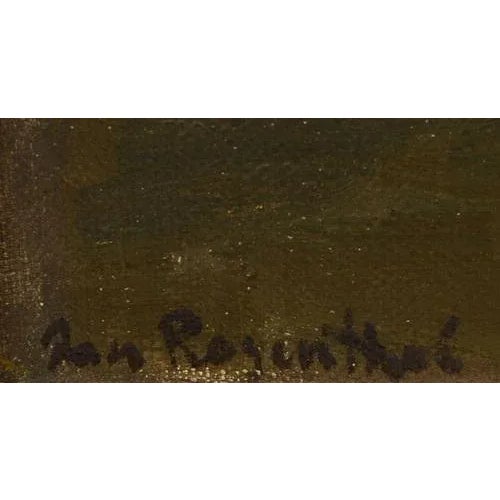 Beginning of 20th century. Canvas duplicated on carton, oil. 65x42 cm Janis Rozentals.