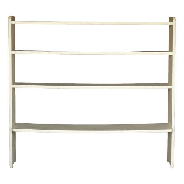 Modernist Dutch Wooden Shelving Unit, 1940s For Sale