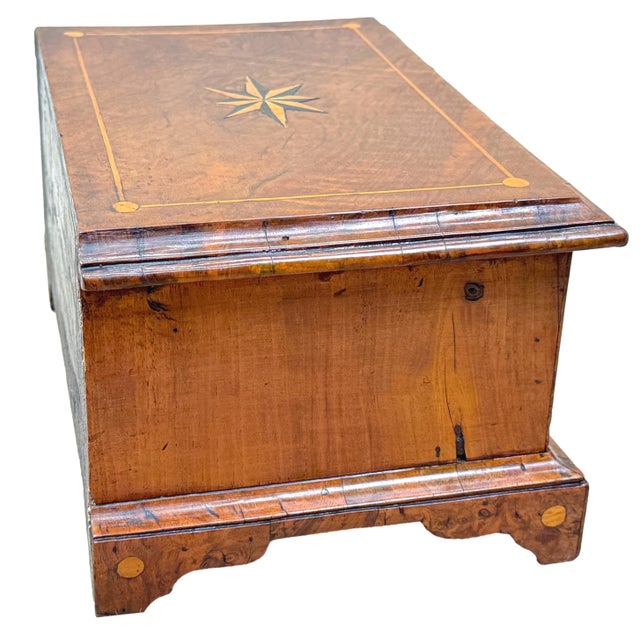 Brown Small Antique Walnut Chest of Drawers, 1720 For Sale - Image 8 of 14