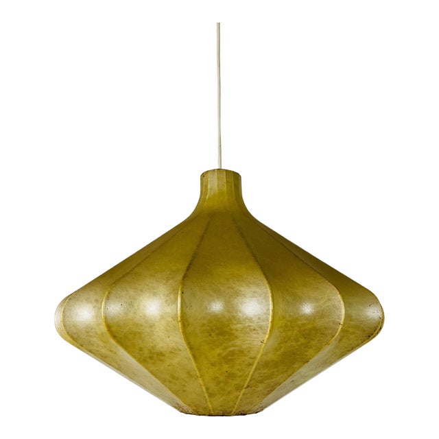 Mid-Century Modern Cocoon Pendant Light, 1960s, Italy For Sale