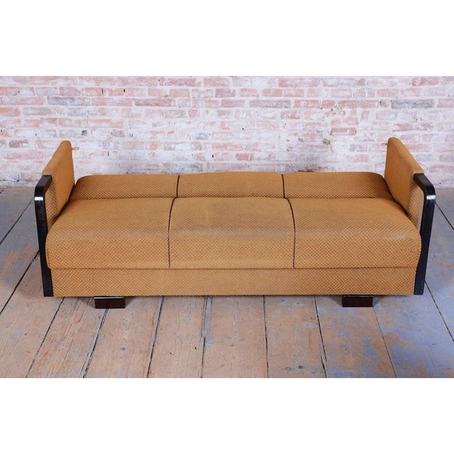 Czech Art Deco Seating Set, J. Halabala, Up Závody, Beech, Oak, Czech, 1930s, 1920s, Set of 3 For Sale - Image 16 of 18