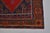 Vintage Anatolian Wool Area Rug, Bold Red Field With Navy Blue Geometric Medallion For Sale - Image 10 of 10