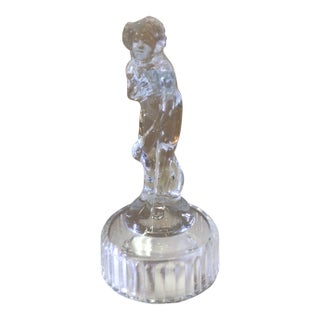 1930's Cambridge Glass Venus Flower Frog/Paperweight For Sale