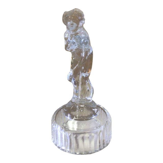 1930's Cambridge Glass Venus Flower Frog/Paperweight For Sale
