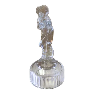 Vintage 1930's Cambridge Glass Venus Flower Frog/Paperweight