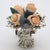 Silver Vintage Italian Handmade Genuine Silver & Salt Dough Flower Bouquet Dollhouse Miniature For Sale - Image 8 of 12